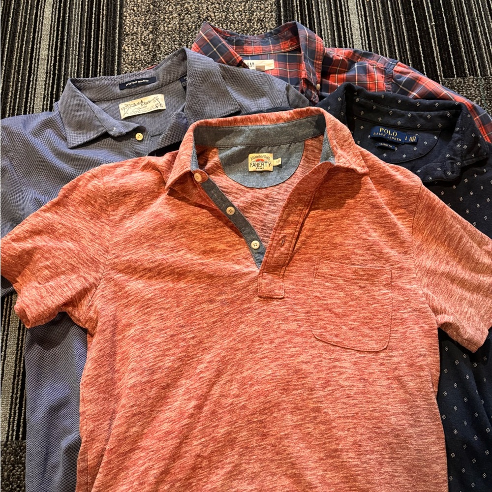 Faherty, Polo Ralph Lauren, Scotch & Soda, Gap - Lot of 4 Shirts